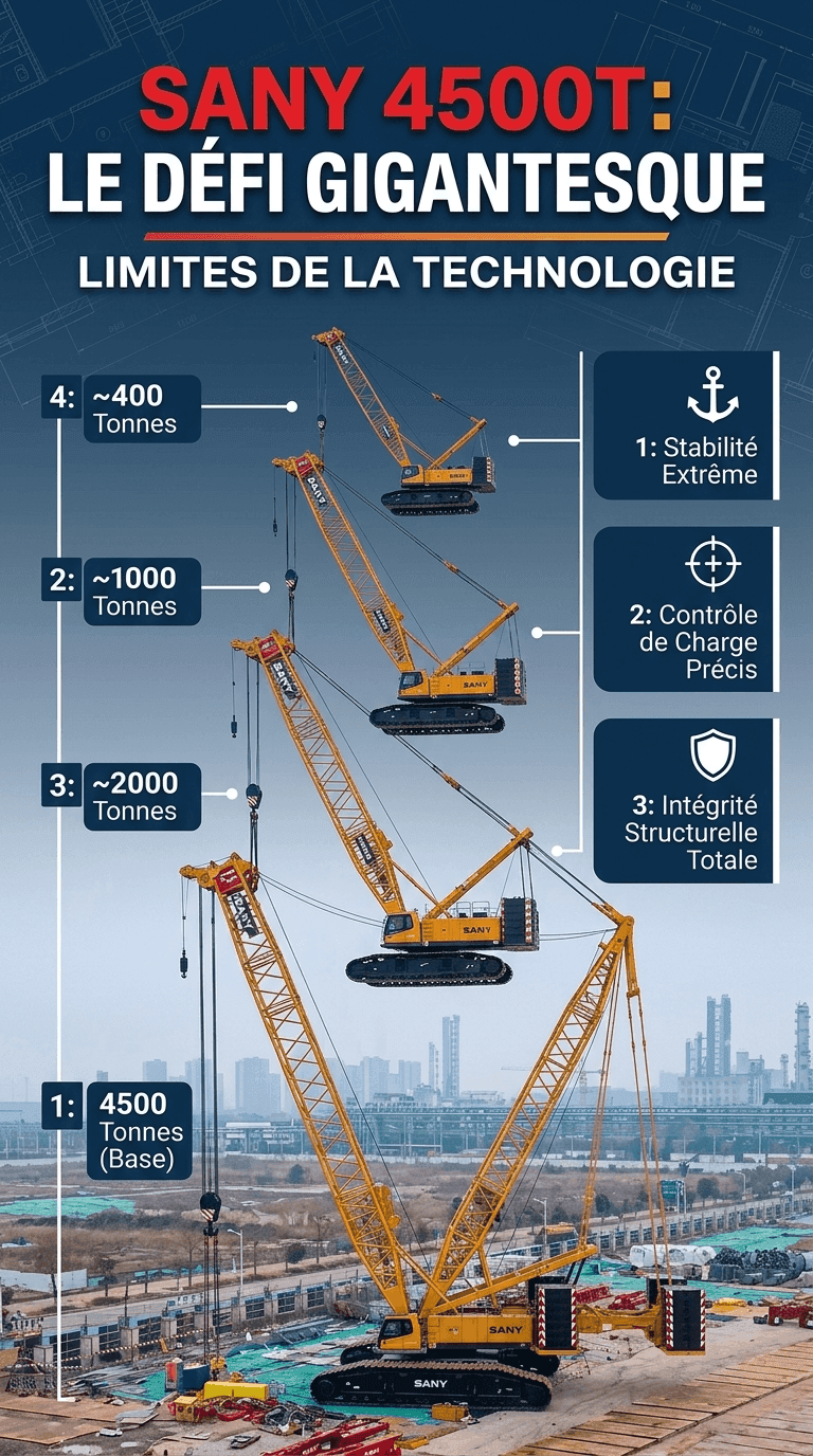 4500T : L'Ingénierie SANY à son Paroxysme