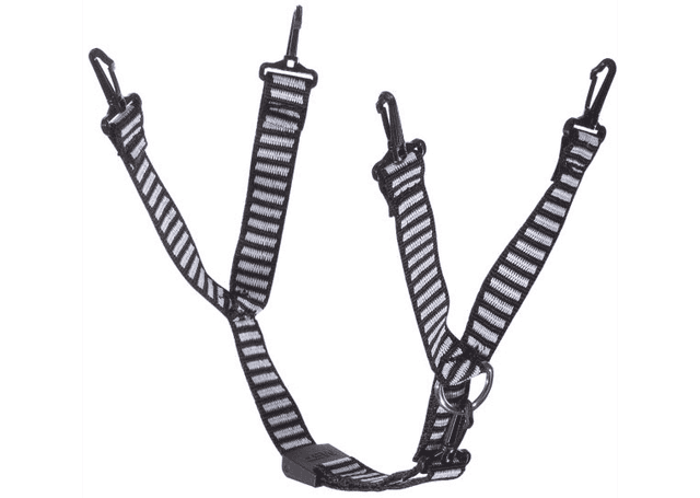Jugulaire textile V-Gard 4-points pour casque