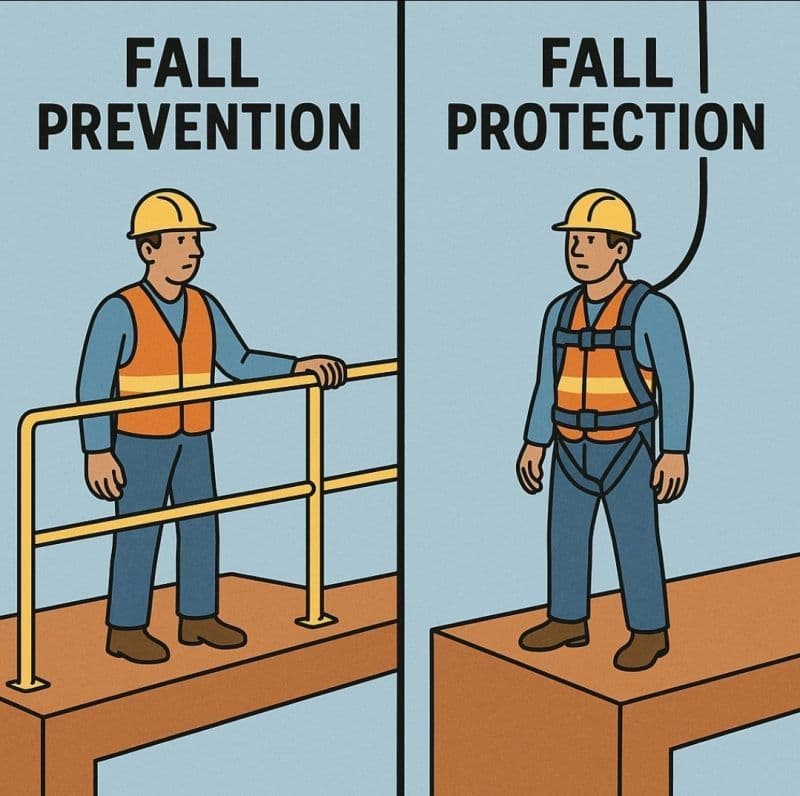 Fall Prevention vs Fall Protection